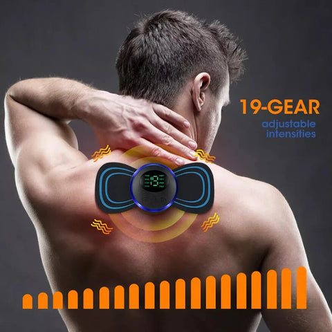 4PCS LCD Display EMS Electric Massager Relief Pain