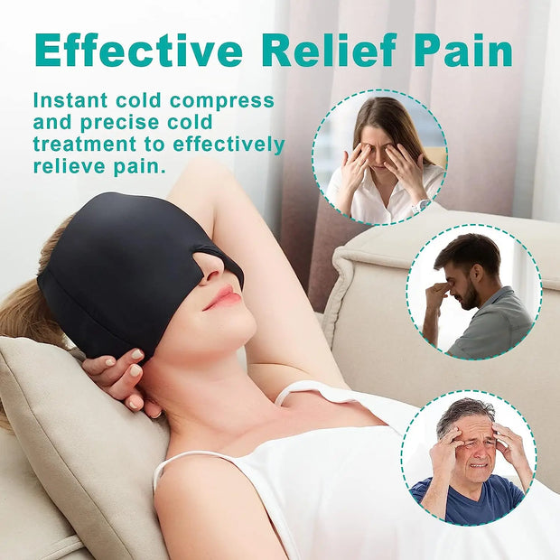 Migraine Relief Headache hat Hot Cold Therapy Cap