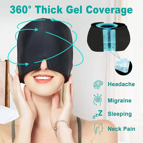 Migraine Relief Headache hat Hot Cold Therapy Cap